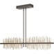 Gossamer LED 51.9 inch Dark Smoke/Soft Gold Pendant Ceiling Light, Large