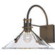 Henry 1 Light 12.9 inch Coastal Natural Iron Outdoor Sconce in Clear, Large