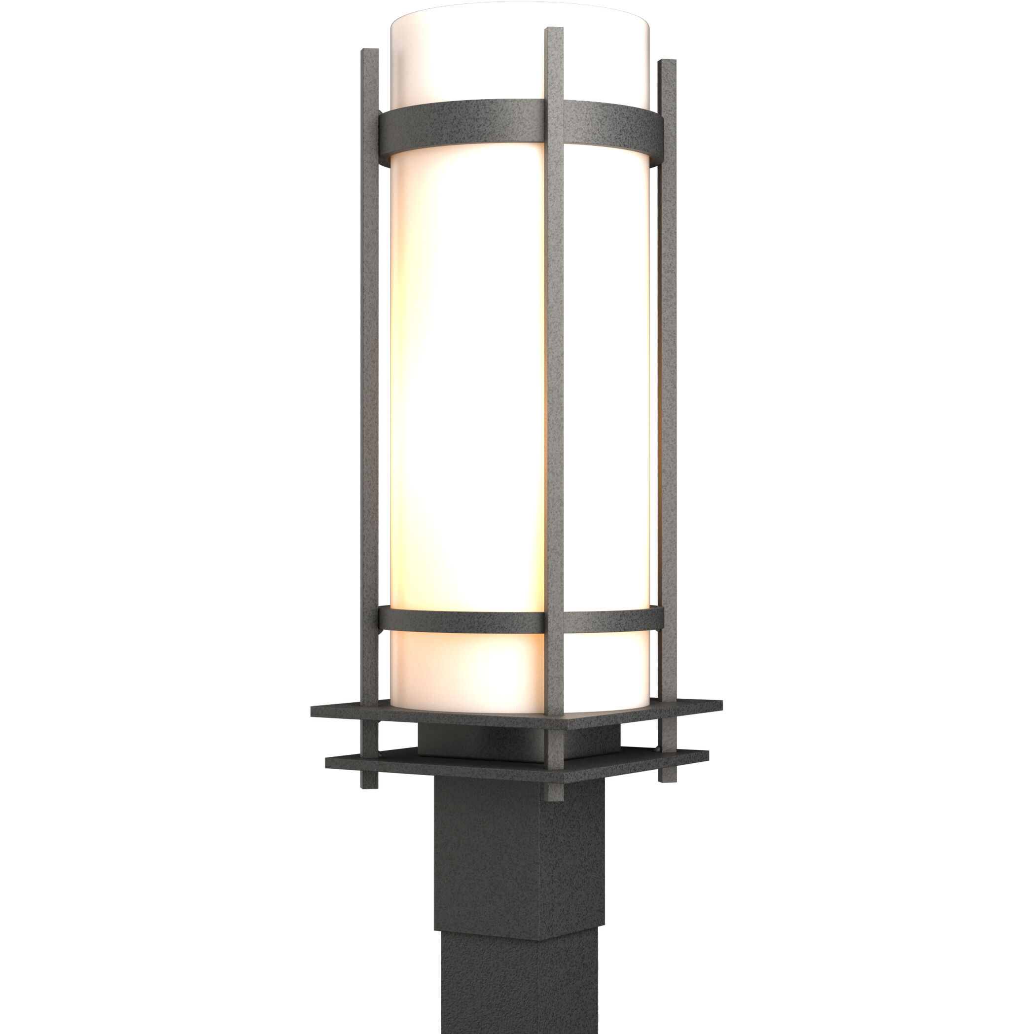 Banded 1 Light 22.25 inch Coastal Natural Iron Outdoor Post Light