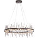 Cityscape LED 38 inch Dark Smoke and Sterling Pendant Ceiling Light in Dark Smoke/Sterling, Circular
