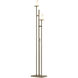 Rook 65.8 inch 100 watt Soft Gold Twin Floor Lamp Portable Light