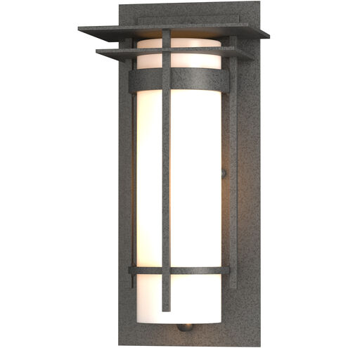 Banded 1 Light 12.5 inch Coastal Natural Iron Outdoor Sconce, Small