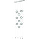 Abacus LED 22.3 inch Vintage Platinum Ceiling-to-Floor Pendant Ceiling Light in Cool Grey