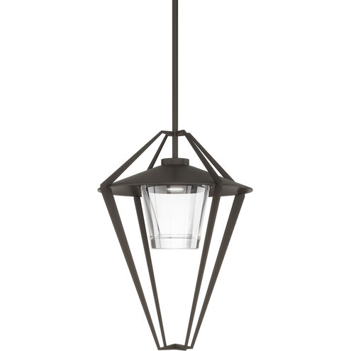 Stellar 1 Light 18.2 inch Coastal Dark Smoke Outdoor Pendant/Semi-Flush, Large