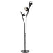 Chrysalis 74.4 inch 5 watt Vintage Platinum Floor Lamp Portable Light in White Crystal