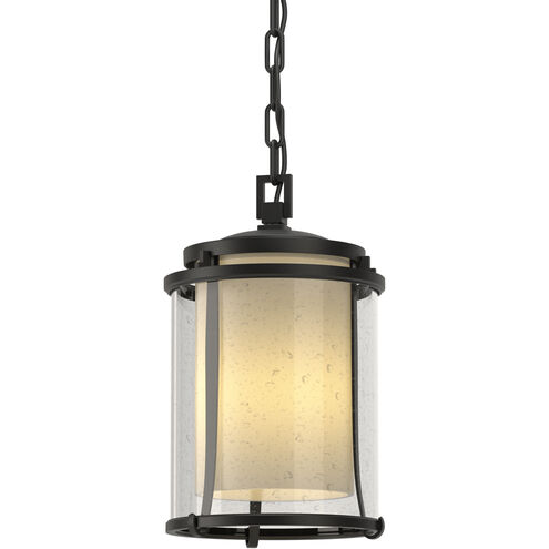 Meridian 1 Light 7.7 inch Coastal Black Outdoor Ceiling Fixture