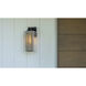 Polaris 1 Light 16.4 inch Coastal White and Outdoor Silver Outdoor Sconce, Large