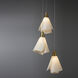 Mobius 5 Light 17.3 inch Modern Brass Pendant Ceiling Light, Standard