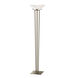 Taper 71 inch 150 watt Soft Gold Torchiere Portable Light in Opal