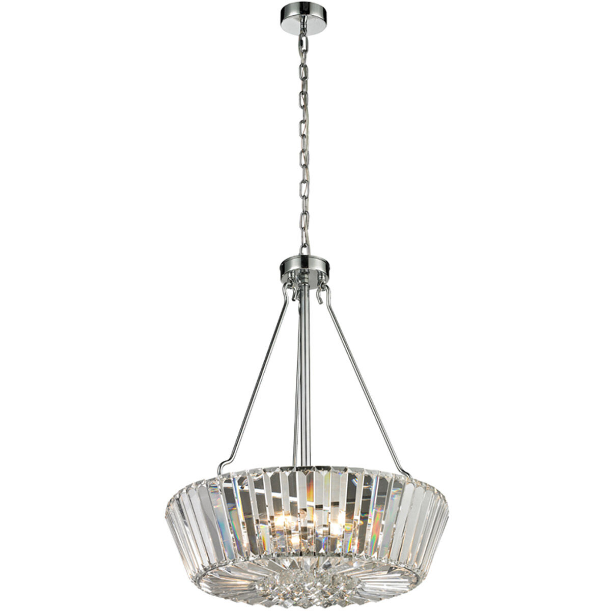 Springdale 5 Light 20 inch Polished Chrome Chandelier Ceiling Light