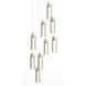 Exos Glass 9 Light 20.50 inch Pendant