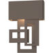 Collage LED 13.8 inch Coastal Dark Smoke Outdoor Sconce, Small
