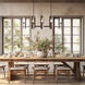 Passage 8 Light 52.1 inch Bronze Pendant Ceiling Light in Clear