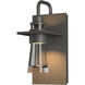 Erlenmeyer 1 Light 9.5 inch Coastal Natural Iron Outdoor Sconce, Small