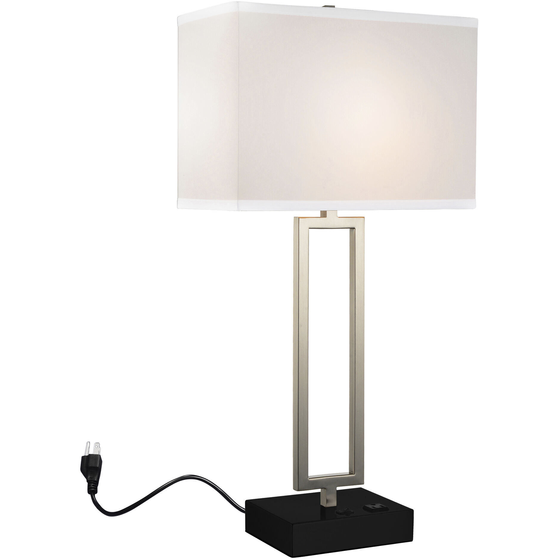 Torren 28 inch 60.00 watt Satin Nickel Table Lamp Portable Light