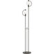 Pluto 68.1 inch 60 watt Dark Smoke Floor Lamp Portable Light in Clear
