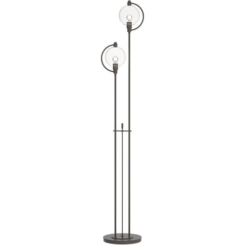 Pluto 68.1 inch 60 watt Dark Smoke Floor Lamp Portable Light in Clear