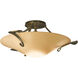 Antasia 1 Light 22.3 inch Modern Brass Semi-Flush Ceiling Light in Sand