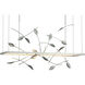 Autumn LED 53.4 inch Vintage Platinum Pendant Ceiling Light, Long