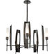 Passage 5 Light 30.3 inch Ink Circular Pendant Ceiling Light in Frosted