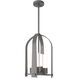 Triomphe 4 Light 13 inch Coastal Burnished Steel Outdoor Lantern in Opal
