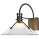 Henry 1 Light 12.9 inch Coastal Natural Iron Outdoor Sconce in Frosted, Large