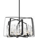 Arc 8 Light 34.4 inch Black Dining Pendant Ceiling Light