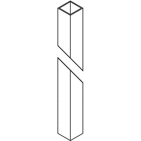 Square 84 inch Coastal Bronze Outdoor Post
