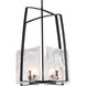 Arc 4 Light 18.7 inch Black Pendant Ceiling Light
