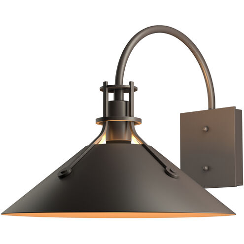 Henry 1 Light 12.8 inch Coastal Dark Smoke Outdoor Sconce, Large