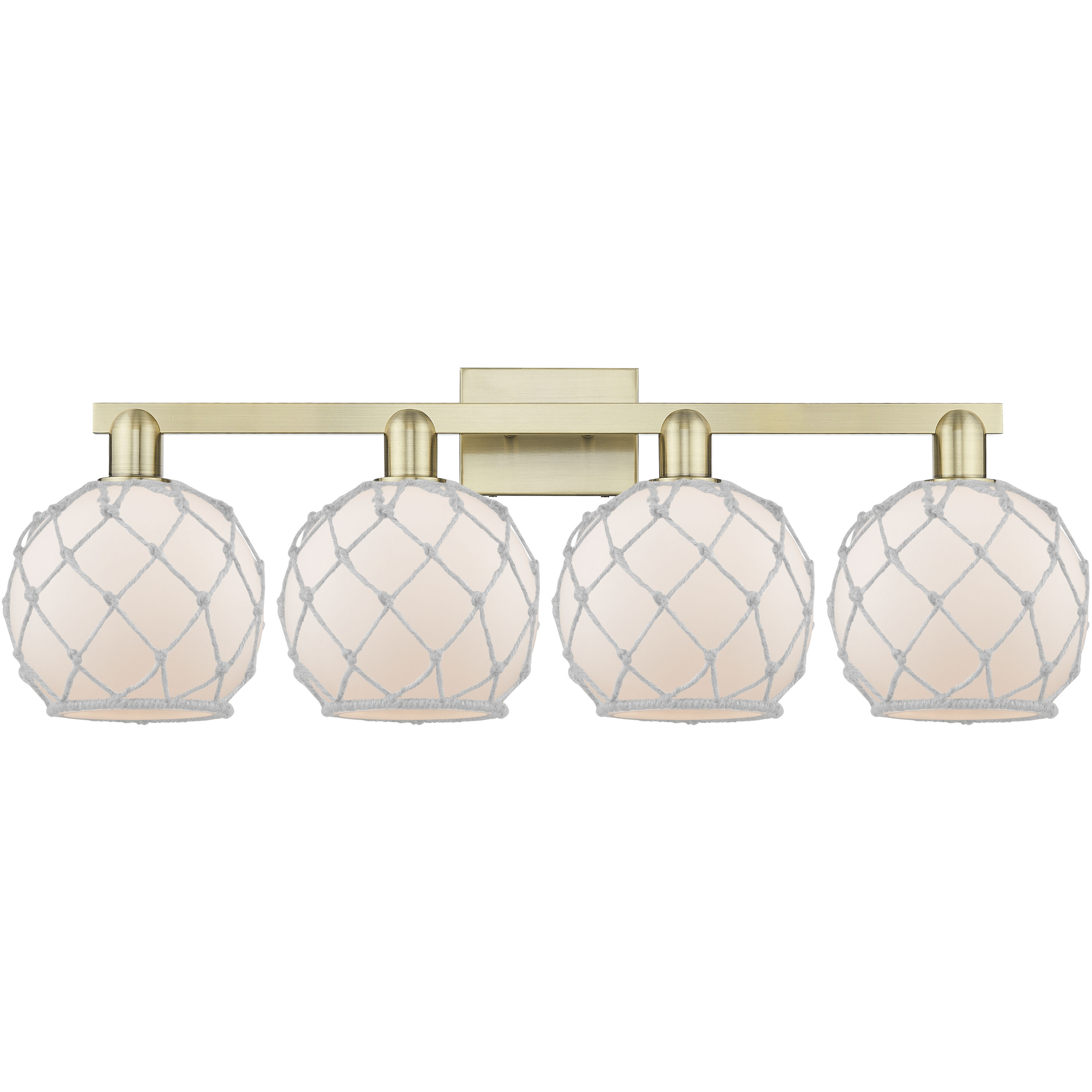 Arcadia Farmhouse Rope 4 Light 35.00 inch Bathroom Vanity Light