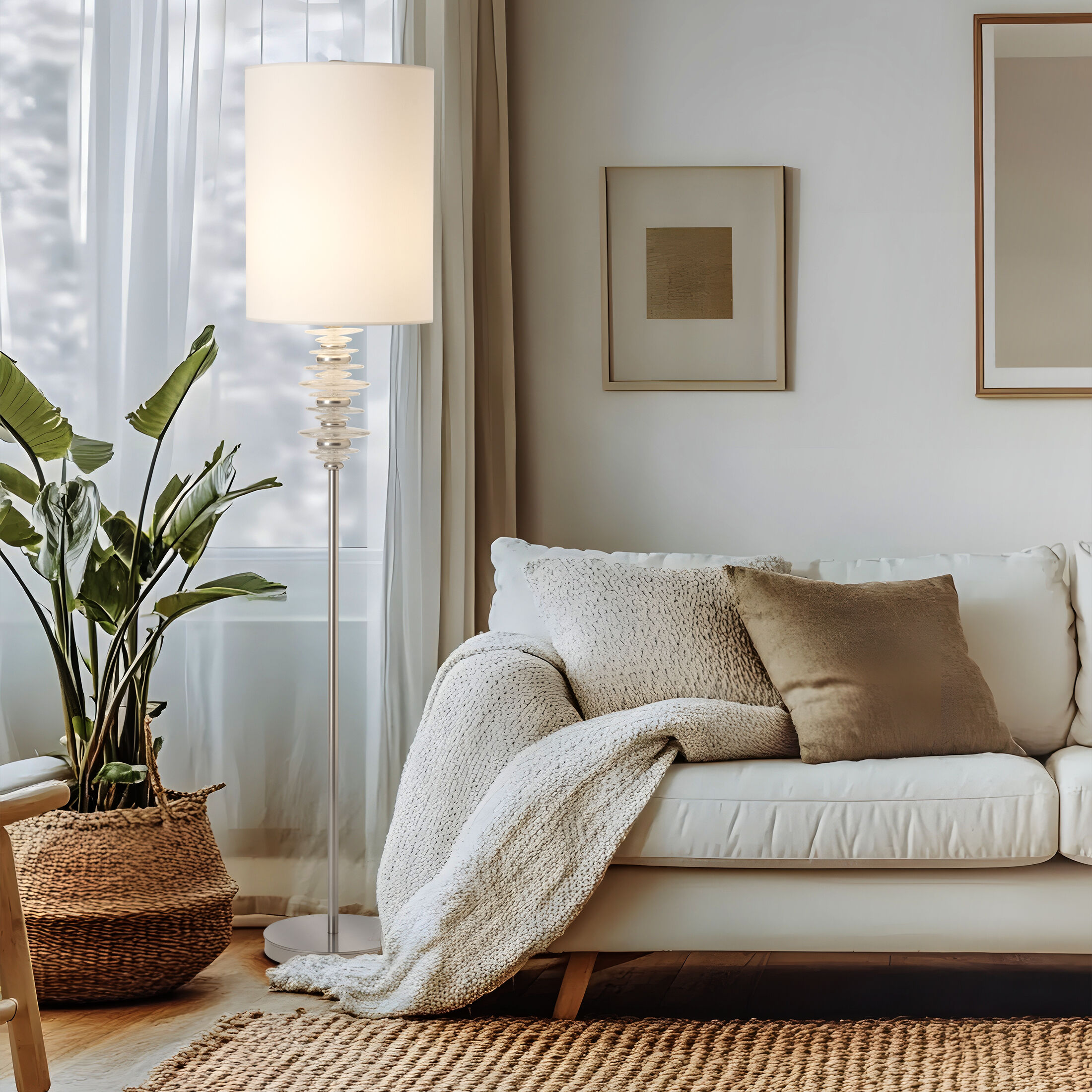 Cairn 71.8 inch 75.00 watt Sterling Floor Lamp Portable Light