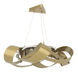 Flux LED 39.4 inch Modern Brass Pendant Ceiling Light, Large