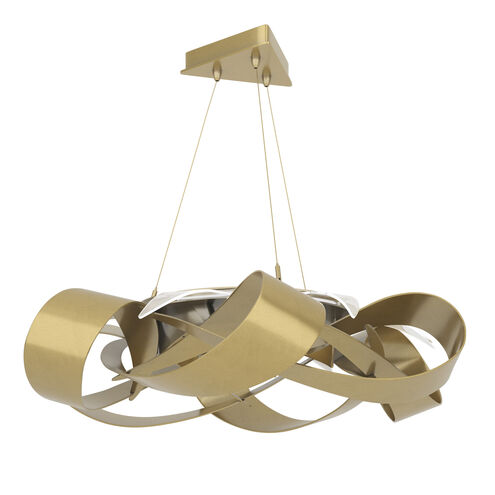 Flux LED 39.4 inch Modern Brass Pendant Ceiling Light, Large