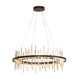 Cityscape LED 38 inch Oil Rubbed Bronze and Modern Brass Pendant Ceiling Light in Oil Rubbed Bronze/Modern Brass, Circular