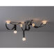 Art & Alchemy SNAPS LED 58 inch Sterling Pendant Ceiling Light in Chestnut Leather with Alabaster, Medium