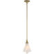 Mobius 1 Light 8 inch Modern Brass Mini Pendant Ceiling Light