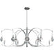 Optic 8 Light 50.6 inch Vintage Platinum and Vintage Platinum Oval Pendant Ceiling Light