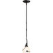 Twining Leaf 1 Light 5.91 inch Natural Iron Mini Pendant Ceiling Light