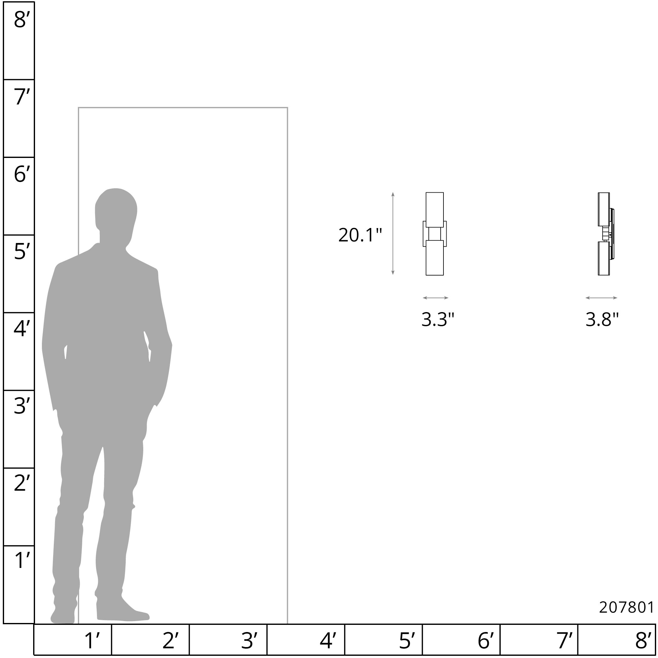Ondrian 2 Light 3.3 inch Natural Iron ADA Sconce Wall Light