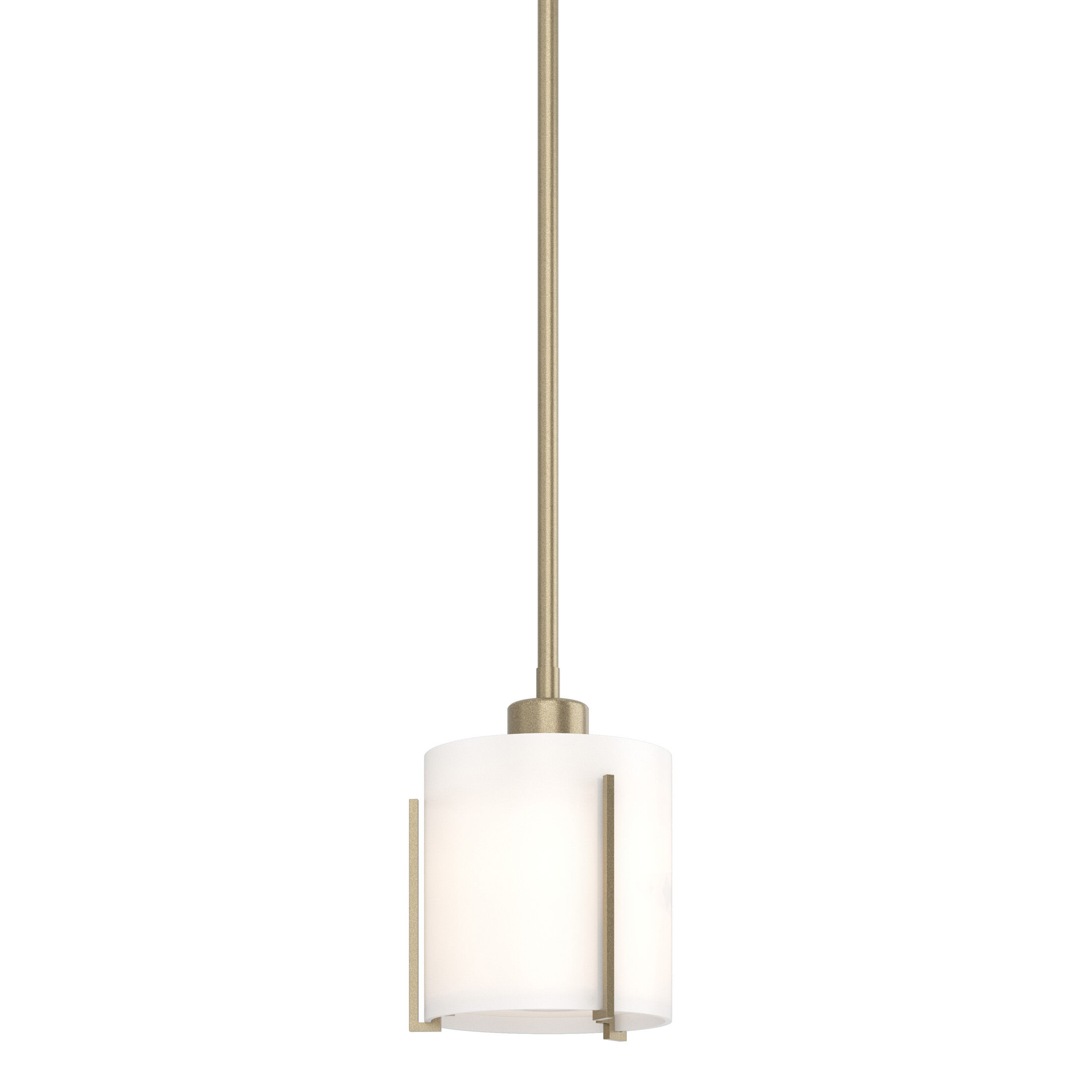 Hubbardton Forge Exos 1 Light 6 inch Soft Gold Mini Pendant Ceiling Light, Small 187650-1140 - Open Box