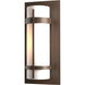 Banded 1 Light 15.8 inch Coastal Bronze Outdoor Sconce