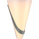Half Cone 2 Light 8 inch Vintage Platinum Sconce Wall Light, Left