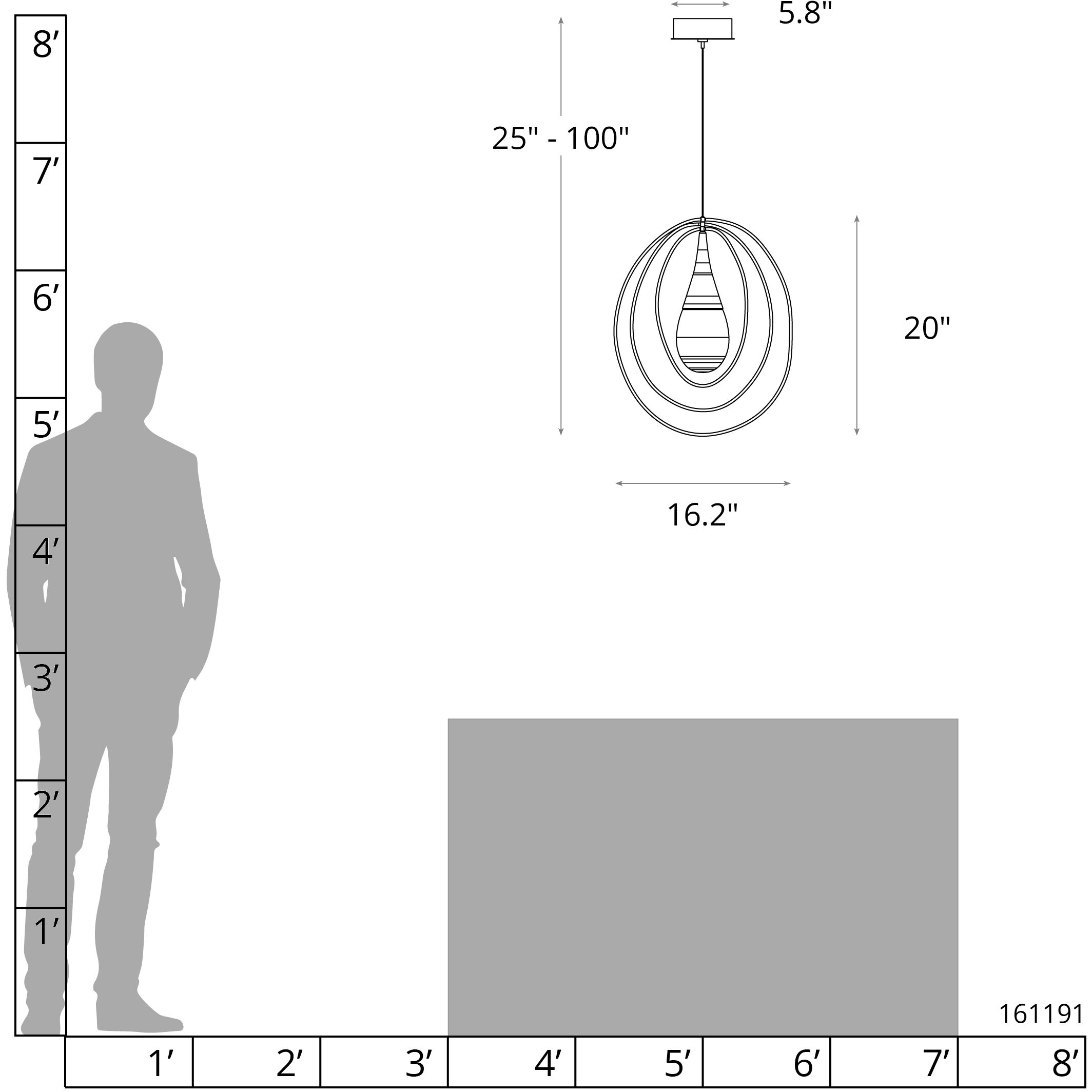 Lyric 1 Light 16.2 inch White Pendant Ceiling Light