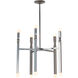 Helix 10 Light 25.9 inch Sterling Pendant Ceiling Light