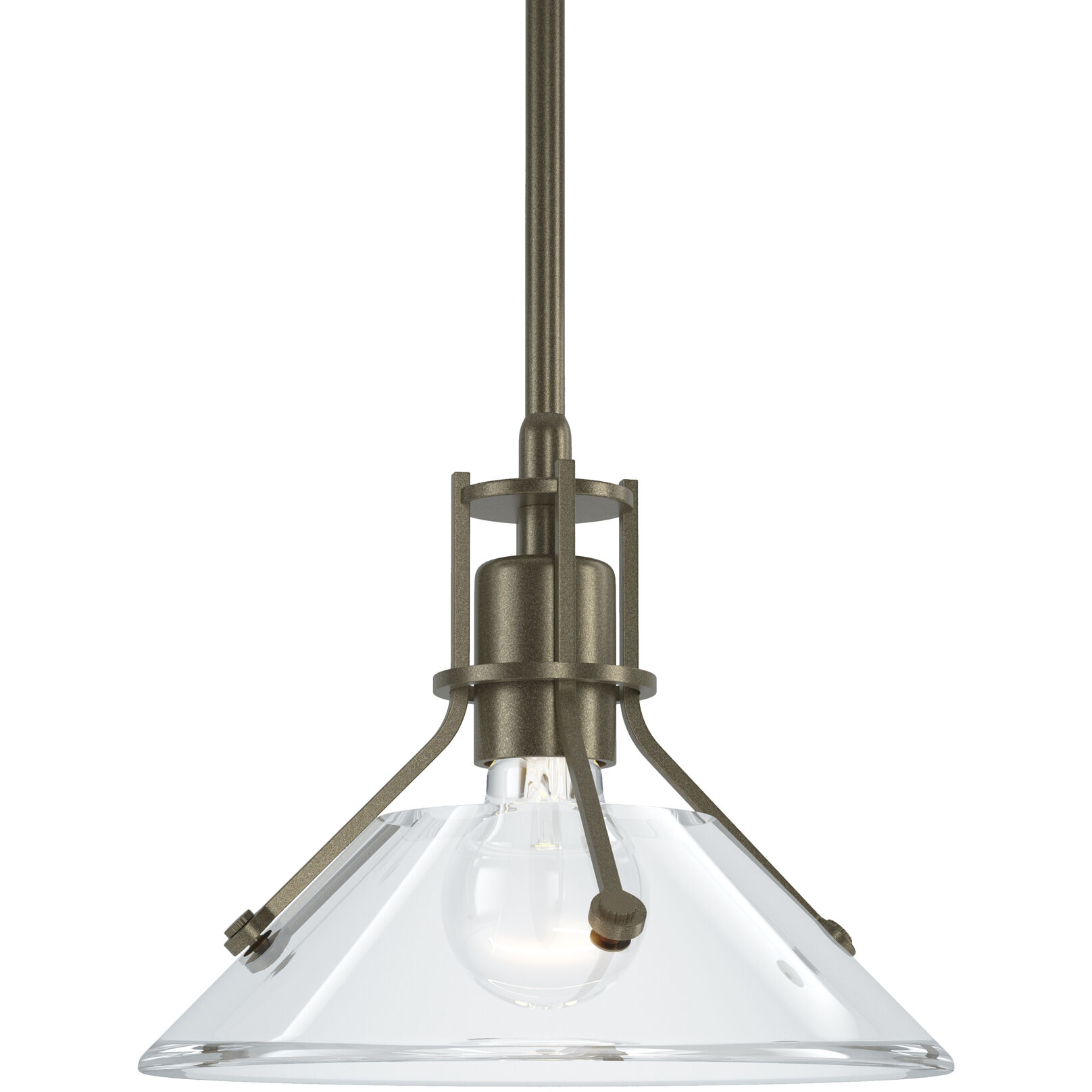 Henry 1 Light 9.2 inch Soft Gold Mini Pendant Ceiling Light in Clear