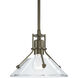 Henry 1 Light 9.2 inch Soft Gold Mini Pendant Ceiling Light in Clear