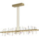 Solitude LED 51.9 inch Modern Brass Pendant Ceiling Light, Large