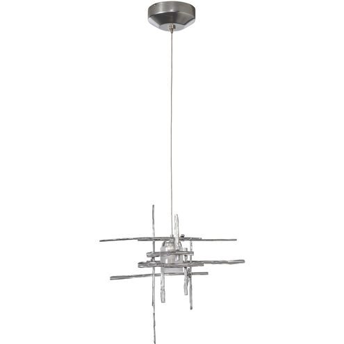 Tura 1 Light 16.4 inch Sterling Mini Pendant Ceiling Light