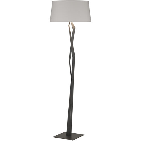 Facet 65.9 inch 100 watt Black Floor Lamp Portable Light in Flax